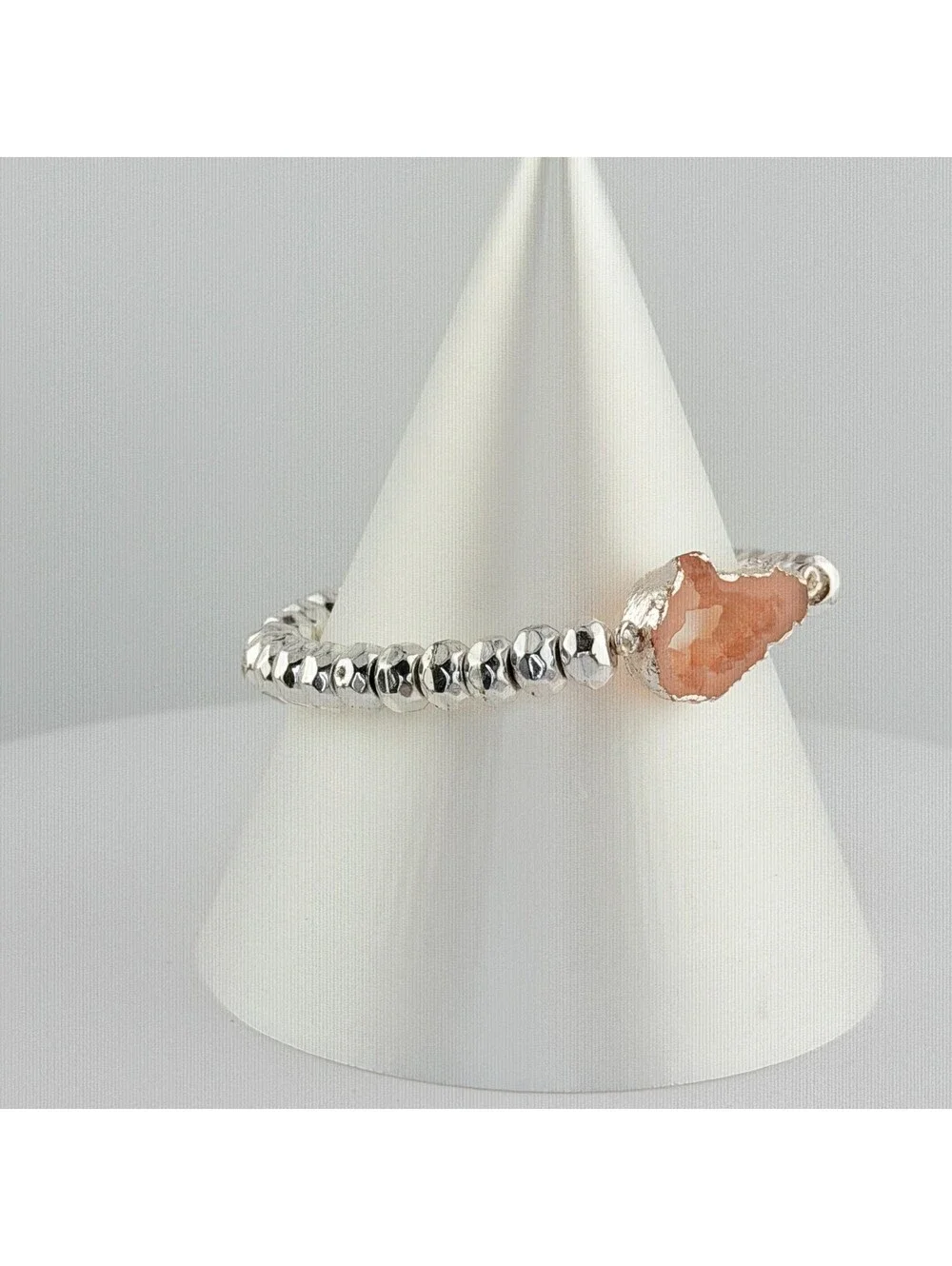 Bomb Party Single Stack Druzy Bracelet - on Silver Plating #159